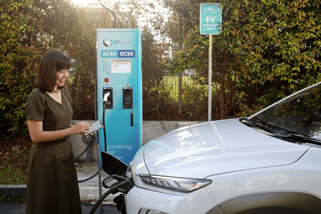 Sp group store ev charging stations