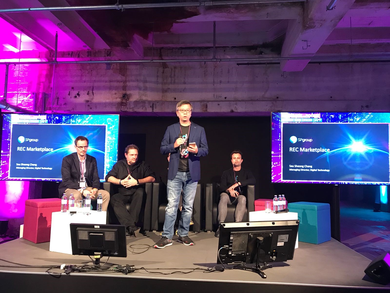 Chang+Sau+Sheong,+MD+(Digital+Techology)+presenting+one+of+the+world's+first+blockchain+powered+REC