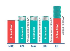 For consumers whose electricity meters are read during odd months